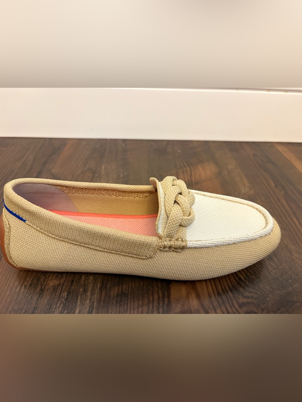 Rothy’s The Driver Loafers Women’s 7.5 Oatmeal Beige Braided Driving Shoes - Picture 4 of 11